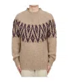 Lardini Long-sleeved Sweater In Nude