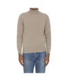 Lardini Cashmere Turtleneck Sweater In Nude