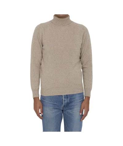 LARDINI LARDINI TURTLENECK RIBBED-KNIT JUMPER