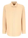 Lardini Long-sleeves Button-up Shirt In Yellow
