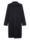 Lardini Long-sleeves Single Breasted Coat In Black