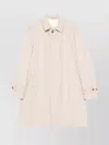 Lardini Long Virgin Wool Trench Coat For Men In Neutral
