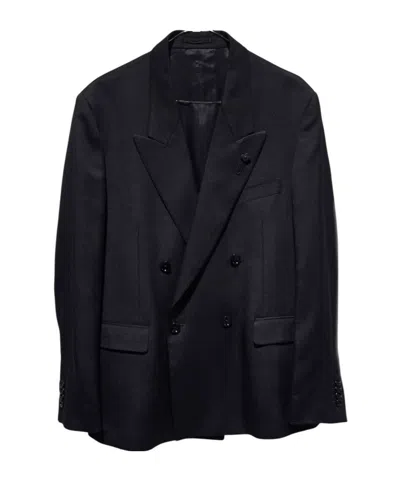 Lardini Long-sleeve Blazer In Black