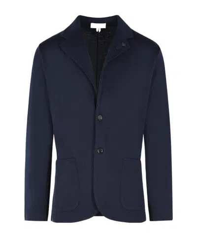 Lardini Long-sleeve Blazer In Blue