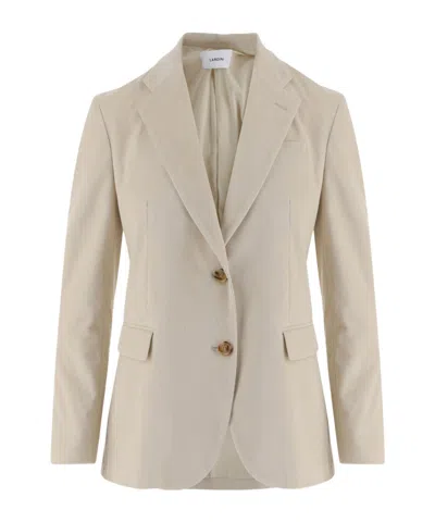 Lardini Long-sleeve Blazer In Nude