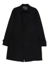 Lardini Cashmere Outerwear Coat With Classic Collar In Black