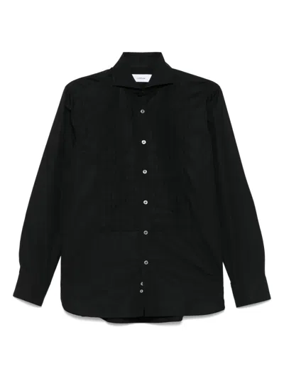 Lardini Viscose Shirt In Black