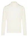 Lardini Long-sleeved Virgin Wool Pullover In Neutral