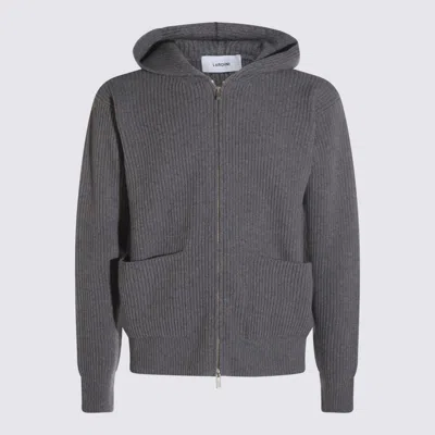 LARDINI LARDINI GREY WOOL KNITWEAR