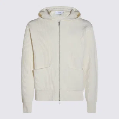 LARDINI LARDINI WHITE WOOL KNITWEAR