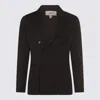 Lardini Tailored Houndstooth Suit Button Detailing In Brown