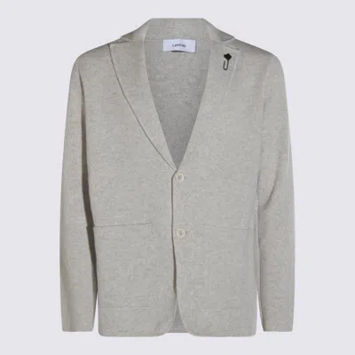 LARDINI LARDINI GREY WOOL KNITWEAR