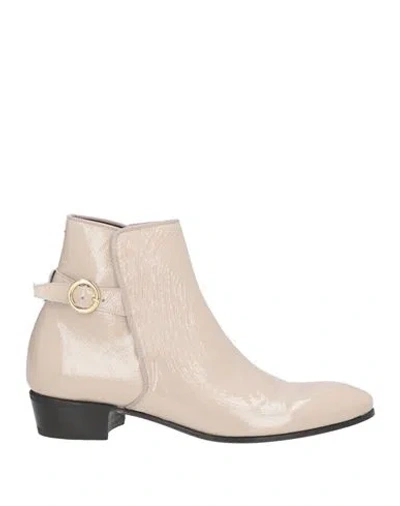 Lardini Man Ankle Boots Beige Size 10 Leather In Neutral