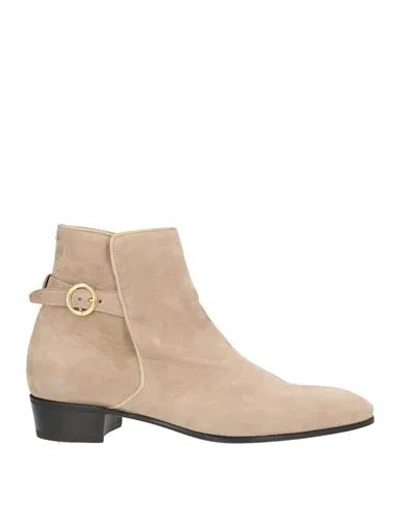 Lardini Man Ankle Boots Beige Size 11 Leather In Brown