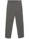 Lardini Man Attitude Straight Leg Trousers In Gray
