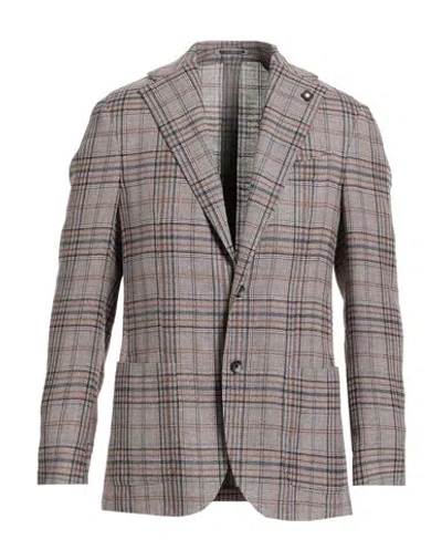 Lardini Man Blazer Antique Rose Size 38 Linen, Silk, Wool