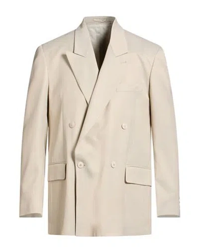Lardini Man Blazer Beige Size 36 Viscose In Brown