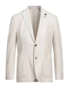 Lardini Notched-lapel Single-breasted Blazer In Neutral