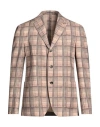Lardini Man Blazer Camel Size L Wool In Beige