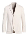 Lardini Man Blazer Beige Size 42 Cotton, Elastane In Beige
