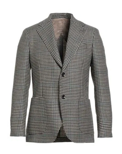 Lardini Man Blazer Beige Size 42 Wool In Gray