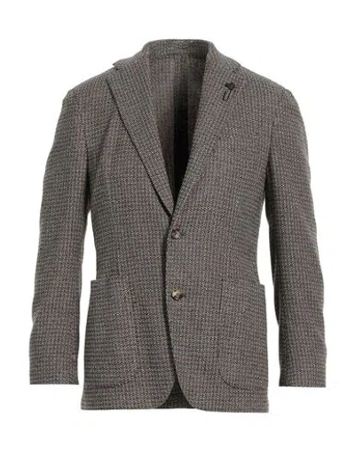 Lardini Man Blazer Beige Size 44 Wool, Cotton, Polyamide