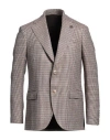 Lardini Man Blazer Beige Size 38 Wool, Linen