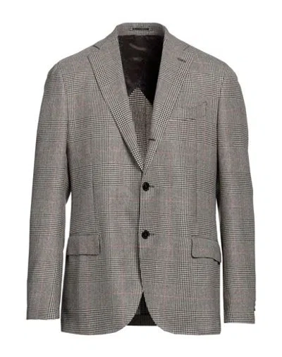Lardini Man Blazer Beige Size 46 Wool, Silk