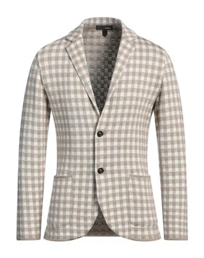 Lardini Man Blazer Beige Size M Wool, Silk, Cashmere