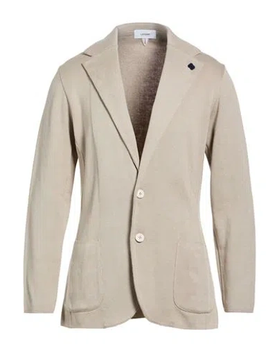 Lardini Man Blazer Beige Size Xl Cotton In Neutral