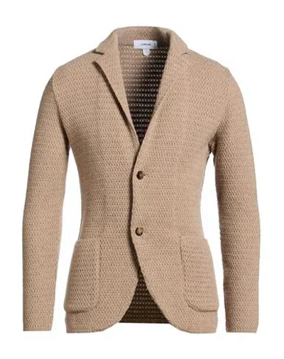 Lardini Man Blazer Beige Size Xxl Cashmere In Neutral