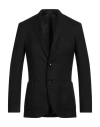 Lardini Man Blazer Black Size 36 Wool, Silk