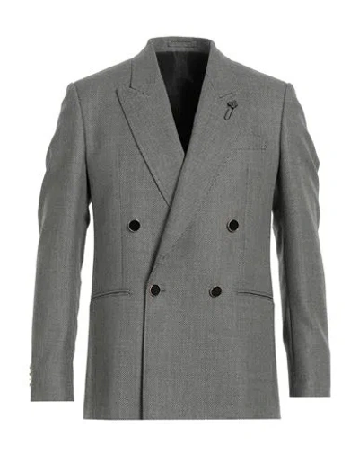 LARDINI LARDINI MAN BLAZER BLACK SIZE 38 WOOL