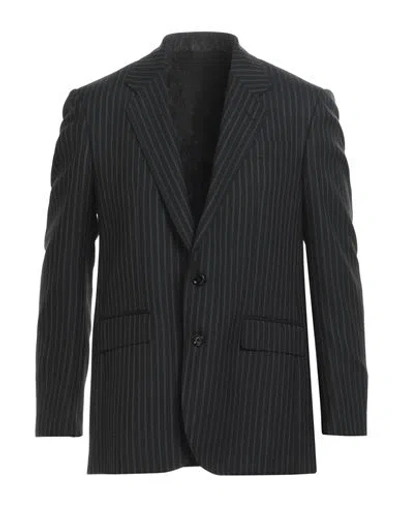 Lardini Man Blazer Black Size 40 Wool