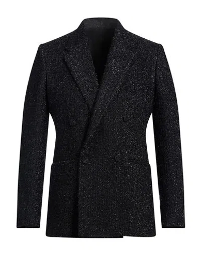 Lardini Man Blazer Black Size 42 Polyamide, Wool, Acrylic, Silk