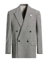 Lardini Man Blazer Black Size 42 Polyester, Wool, Elastane In Black