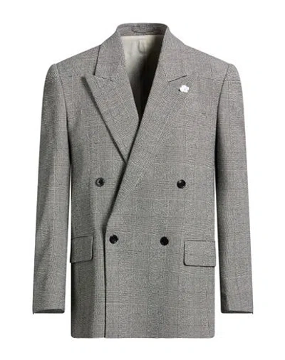 Lardini Man Blazer Black Size 42 Polyester, Wool, Elastane