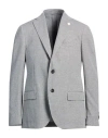 Lardini Man Blazer Black Size 44 Cotton, Polyester, Linen In Black