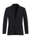 Lardini Man Blazer Black Size 44 Wool, Polyester, Cotton, Elastane In Black