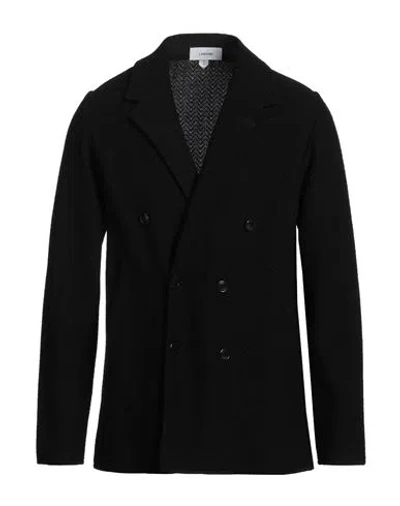 Lardini Man Blazer Black Size M Cotton, Viscose
