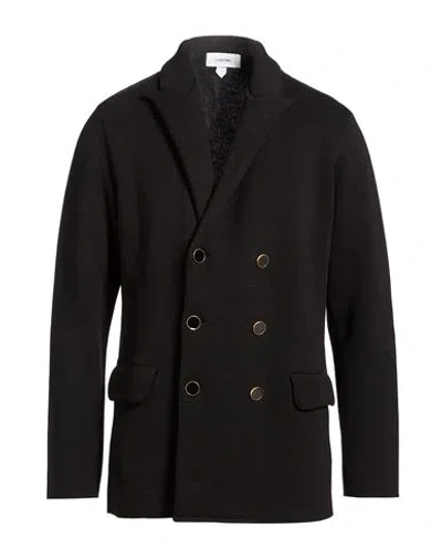 Lardini Man Blazer Black Size Xl Virgin Wool