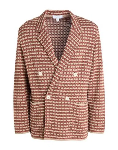Lardini Man Blazer Brick Size M Cotton In Multi
