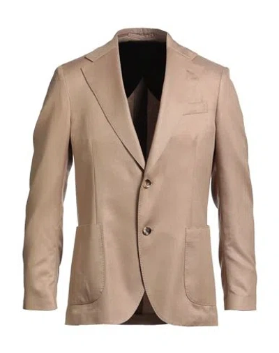 Lardini Beige Cashmere Virgin Wool Silk Jacket In Pink