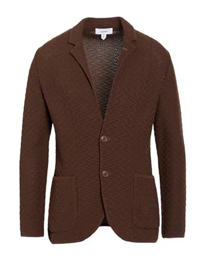 Lardini Man Blazer Brown Size M Cotton