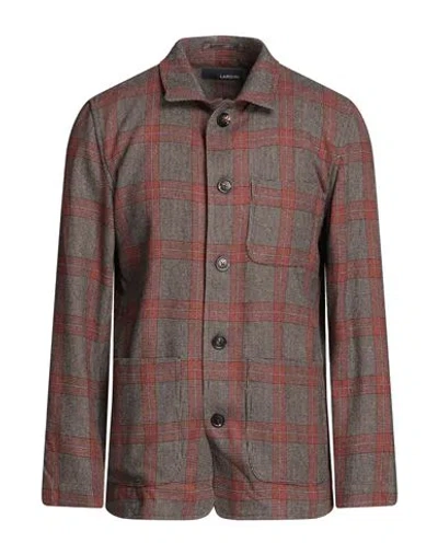 Lardini Man Blazer Brown Size M Wool, Cotton, Polyamide, Polyester