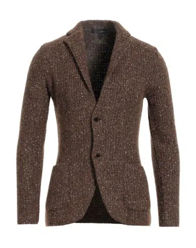 Lardini Man Blazer Brown Size Xs Synthetic Fibers, Wool, Alpaca Wool, Silk