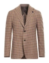 Lardini Man Blazer Camel Size 42 Wool In Beige