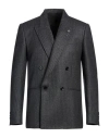 Lardini Man Blazer Charcoal Size 38 Wool
