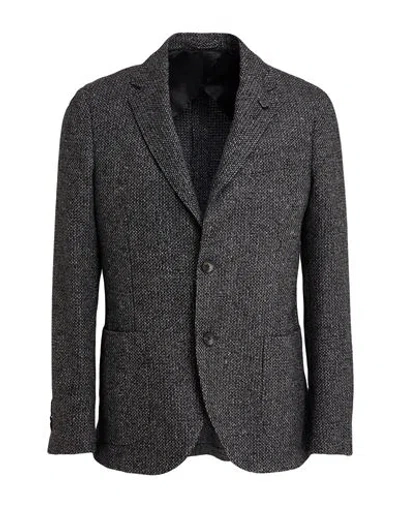 Lardini Man Blazer Charcoal Size 46 Virgin Wool, Silk, Polyamide, Cashmere In Gray
