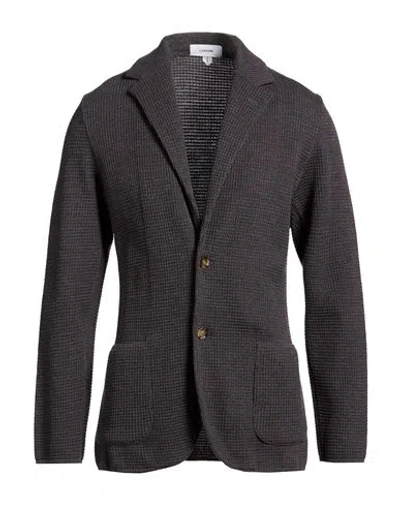 Lardini Man Blazer Charcoal Size S Virgin Wool In Gray